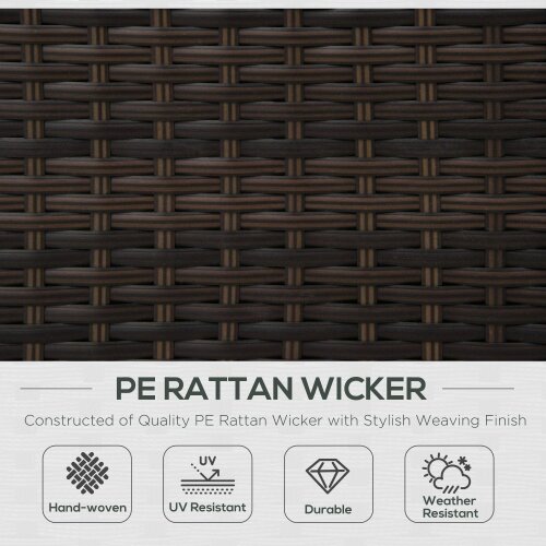Wyld Haus Rado Brown Rattan Single Outdoor Armchair With Armrests