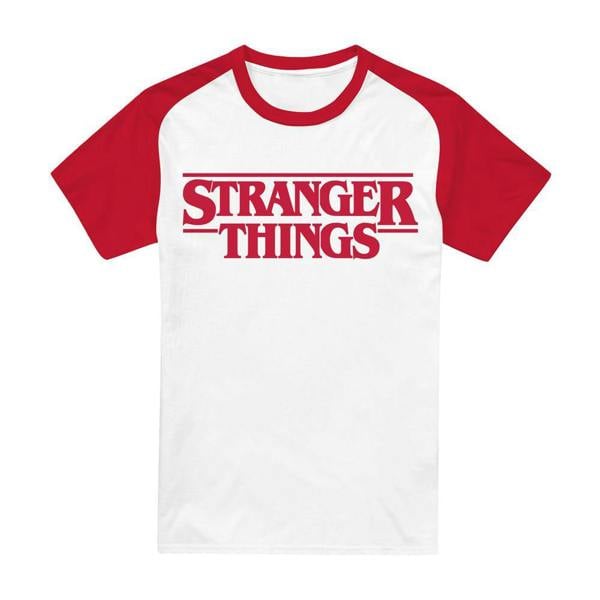 Stranger Things Unisex Adult Logo T-Shirt - Red - 