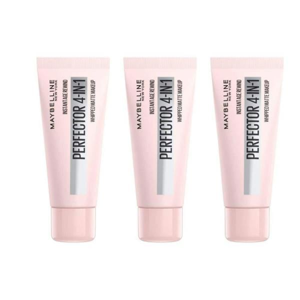 Maybelline New York 3 x Maybelline Instant Anti Age Perfector 4-in-1 Whipped Matte Makeup - 00 Fair/Light
