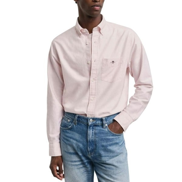 Gant Mens A.Shield Regular Shirt - Pink