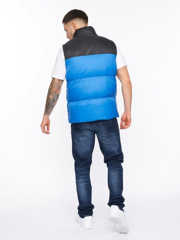 Crosshatch Demerley Gilet Blue