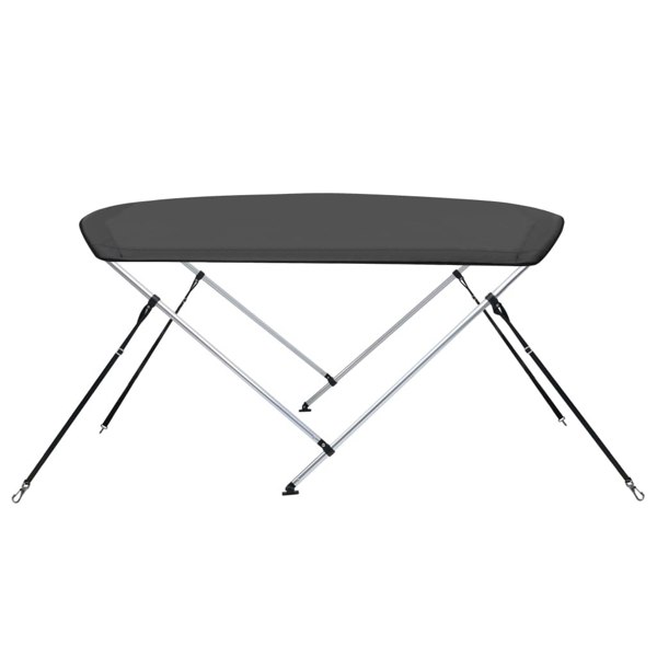 Berkfield 2 Bow Bimini Top Anthracite 180x150x110 cm