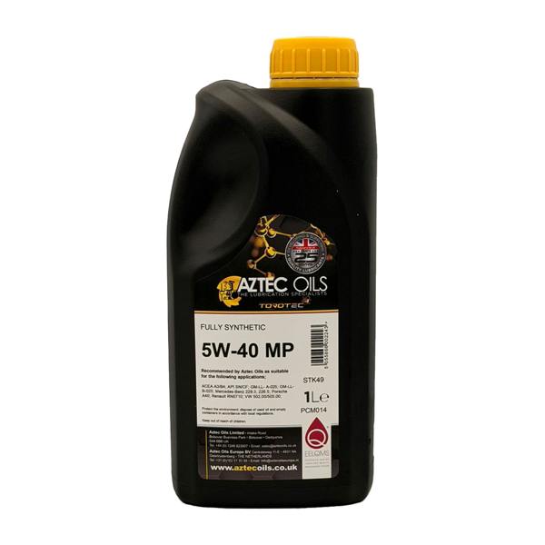 Aztec 5W40 Fully Synthetic Engine Oil Torotec MP Acea A3/B4 RN0710 VW 502