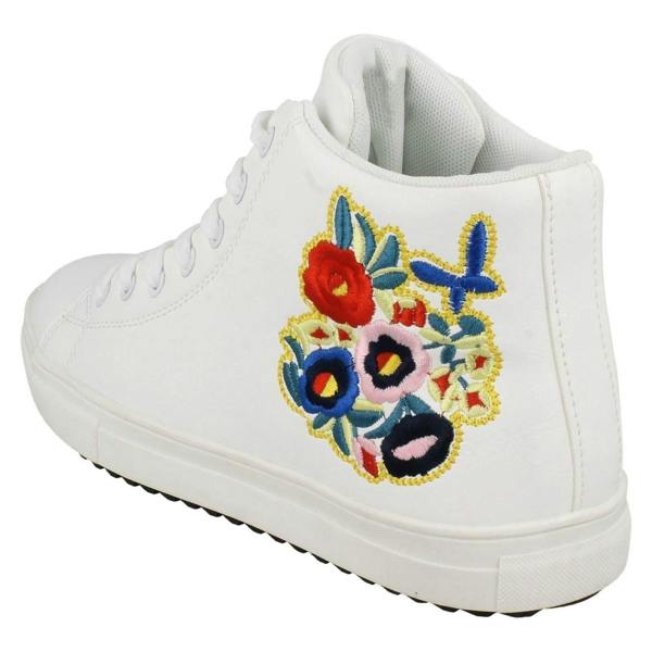 Spot On Ladies Spot On Hi-Top Trainer Boots