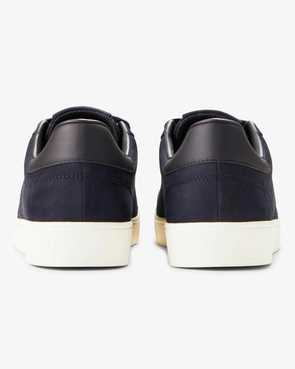 Fred Perry Spencer Nubuck Mens Trainers - Navy 608 | CHO | Designer Mens Trainers