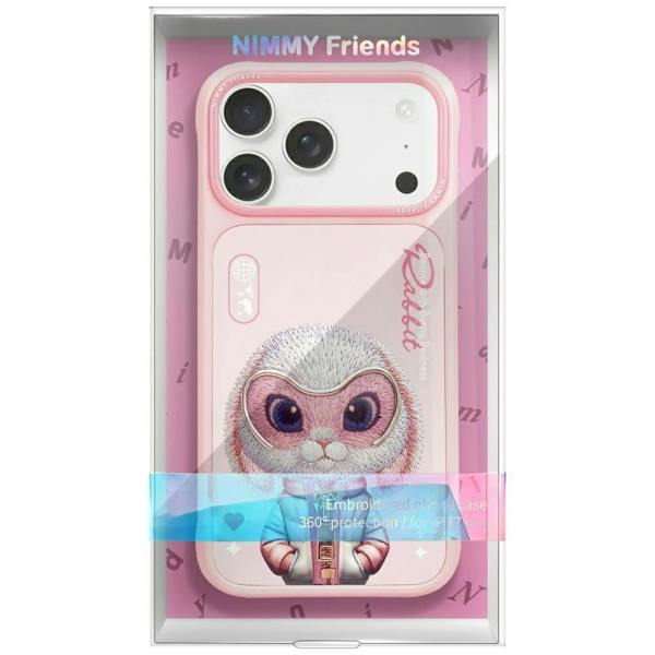 Nimmy Friends Nimmy Cool & Cute 2.0 Rabbit Case with MagSafe for iPhone 17 Pro 6.3" Pink - N-KMLL-IP17-PRO-08-A
