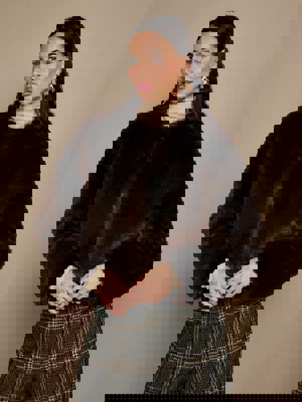 GWD Reece Faux Fur Chocolate Brown Jacket