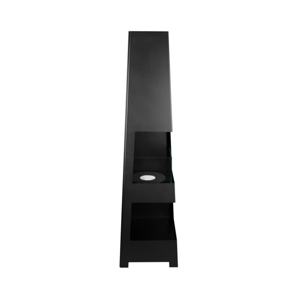BIOFireplacesGMT Freestanding Bio Fireplace Pyramid Garden Black Matt Ventless