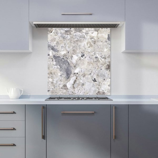 Warren Reed - Designer Silver Quartz Effect Kitchen Splashback
