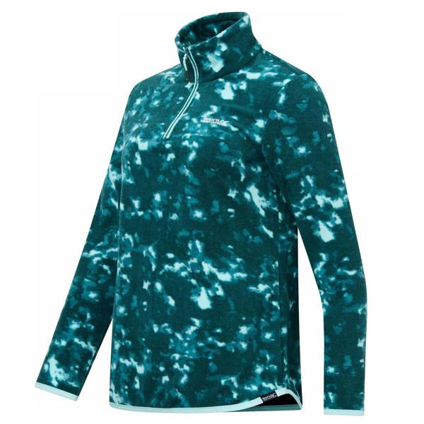 Regatta Womens/Ladies Margot Brush Stroke Quarter Zip Fleece - Mediterranea - 