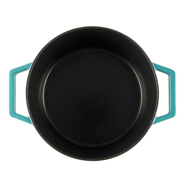 Cooks Professional 26cm Cast Iron Casserole | Teal