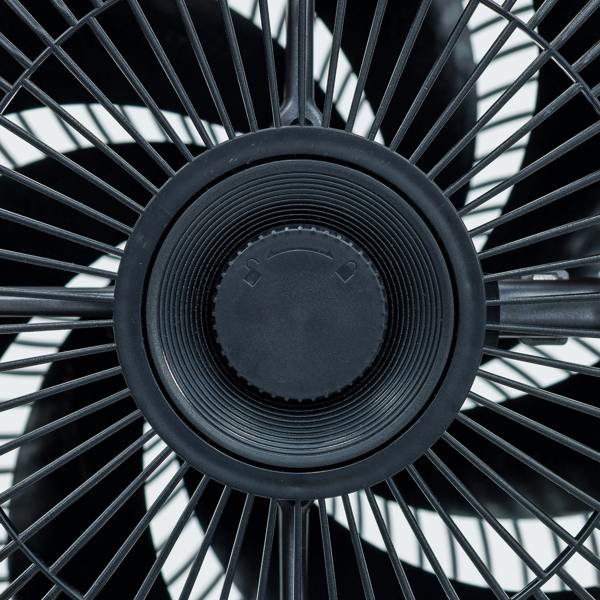 Dellonda Baridi 12" Adjustable-Height Pedestal Fan with Remote Control, Back Light Function & 12hr Timer, Grey - DH264