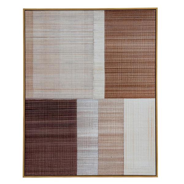 Hill Interiors Umbora Hand-Painted Framed Canvas Print - Multicoloured - 