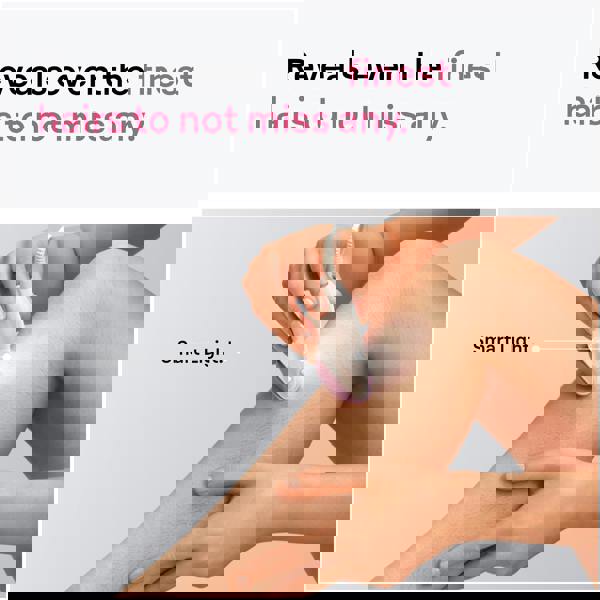 Braun Silk·épil 3, Corded Epilator, Lasting Smooth Skin, 3-000, Pink