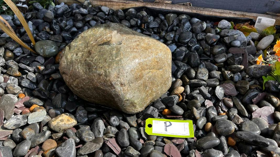 Drilled Natural Bouler P Water Feature