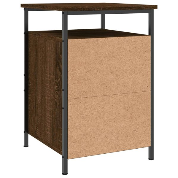 Berkfield Bedside Cabinet Brown Oak 40x42x60 cm Engineered Wood
