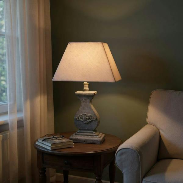 43CM LAMP AND SHADE