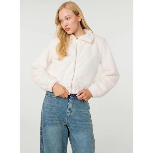 Pink Vanilla Fluffy Zip Up Jacket