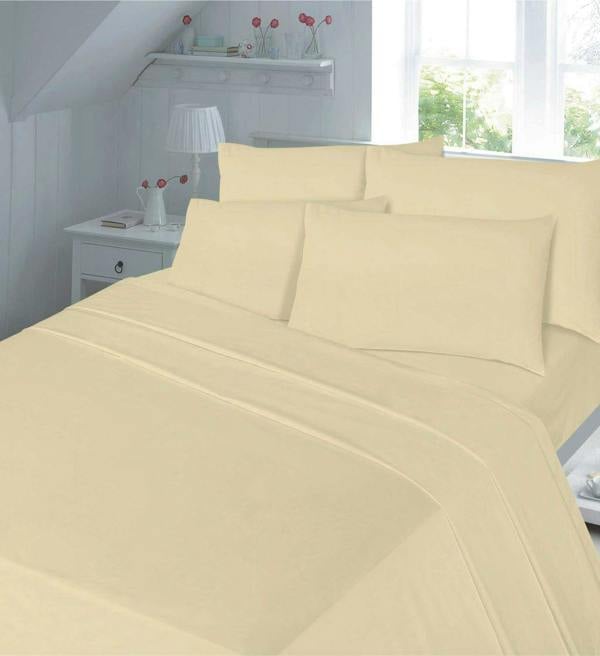 Percale 16" Fitted Sheet - Latte - Super King
