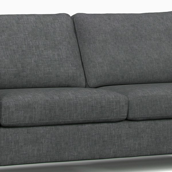 Furnishings For Less York Grey Turin Fabric 3 Seater Sofa