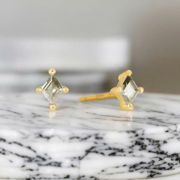 Everyday April Birthstone Diamond Gold Plated Earrings Gift Set