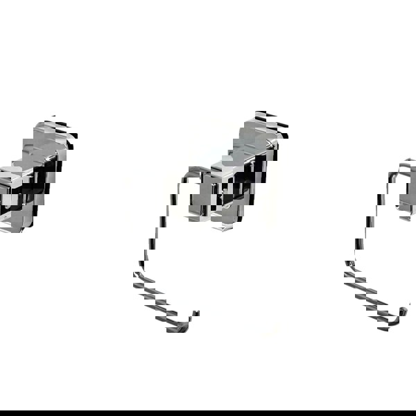 Showerdrape Pushloc Stainless Steel Suction Wall Mounted Toilet Roll Holder