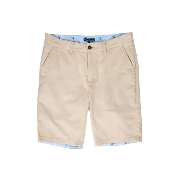 Raging Bull Mens Plain Chino Shorts - Tan - 