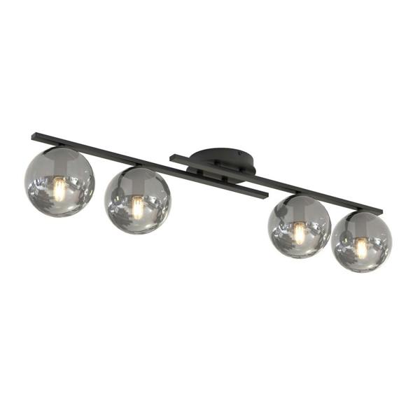 Emibig KAIRO Ceiling lamp 4 x E14 Black with Graphite Shade