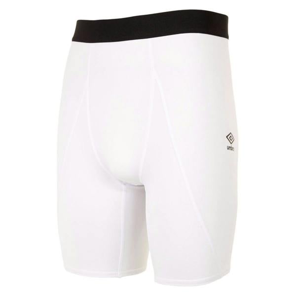 Umbro Mens Core Power Logo Base Layer Shorts - White