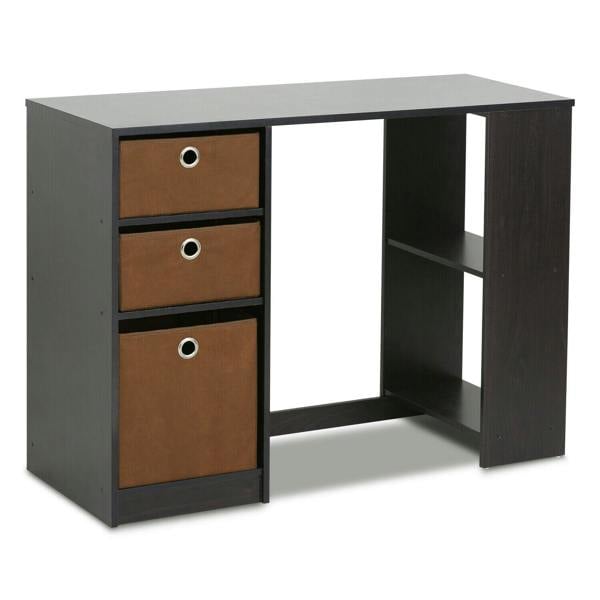 WALPLUS Contemporary Desk | 15110 JAYA Modern Computer Study Desk, Espresso with Functional Design