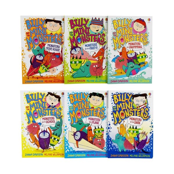 Billy and the Mini Monsters 6 Book Set Series 1 (Monsters go to School, on a Plane & More)