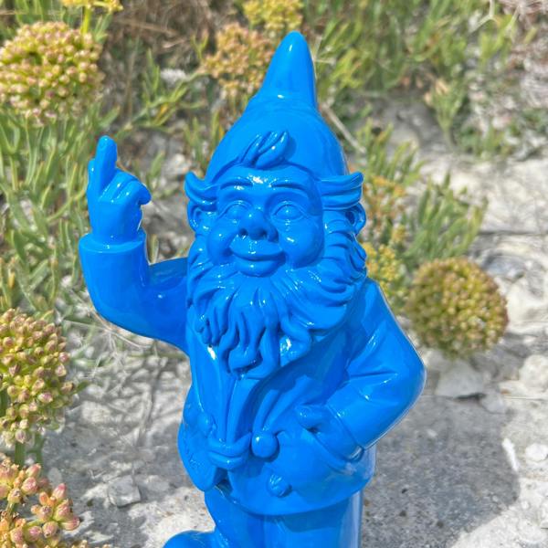 Stoobz Blue Middle Finger F**k You Garden Gnome 20cm