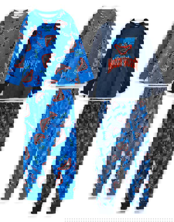 Poppy's Playtime Boys Multicoloured Character Multi-Pack of 2 Long Sleeve Long Leg Pyjama Set