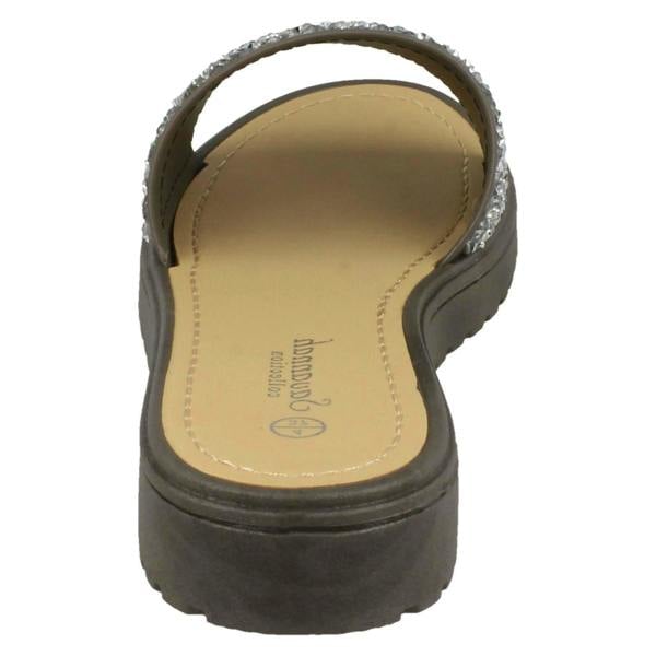 Savannah Ladies Savannah Open Toe Glitter Front Sandals