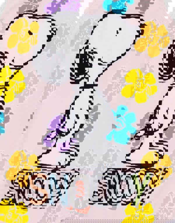 Peanuts Girls Pink Snoopy 1 Piece Swimming Costume