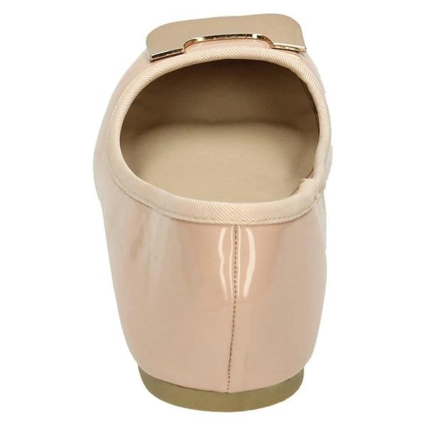 Spot On Ladies Spot On Flat Ballerina Shoes