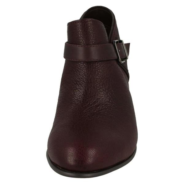 Clarks Ladies Clarks Buckle Detailed Ankle Boots Maypearl Milla