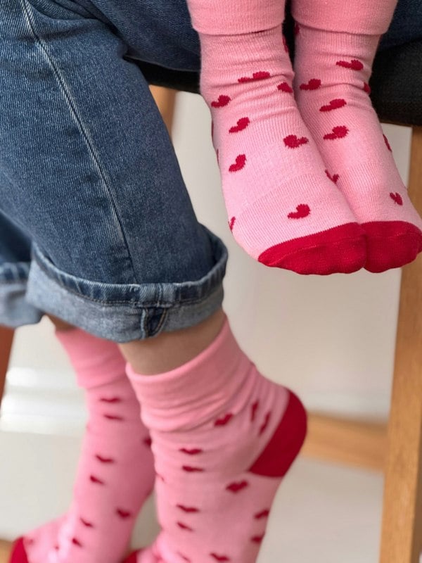 Little Sock Co. Non-Slip Stay on Baby and Toddler Socks - 3 Pack in Amore