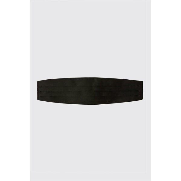 Limehaus Black Satin Cummerbund