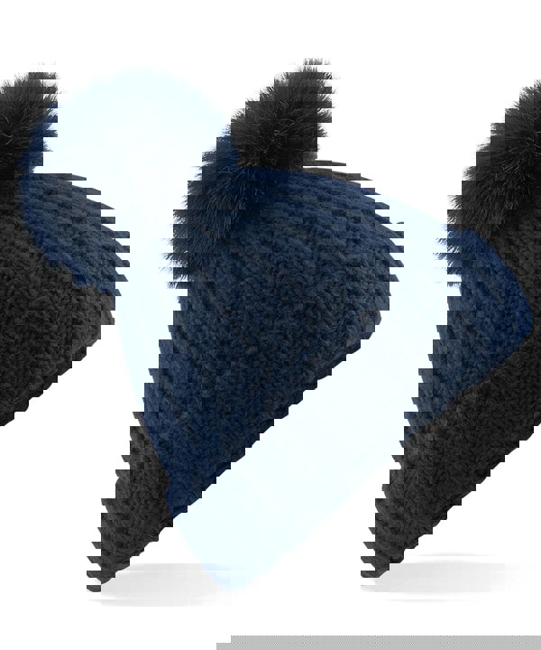 Beechfield Women's Verbier Chunky Rib Knit Acrylic Pom Beanie {BC413}