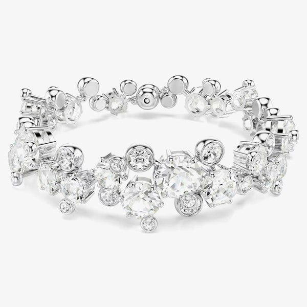 Swarovski Constella Rhodium Plated White Crystal Bracelet 5722469