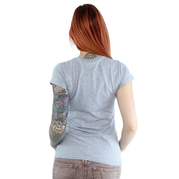 Disney Womens/Ladies Classic Donald Duck Cotton T-Shirt - Heather Grey