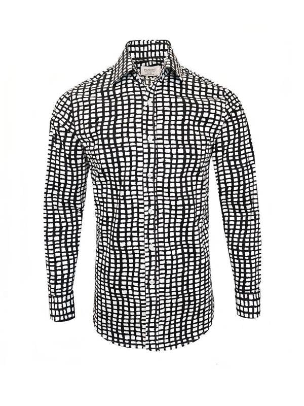 Black and White Checkered Shirt