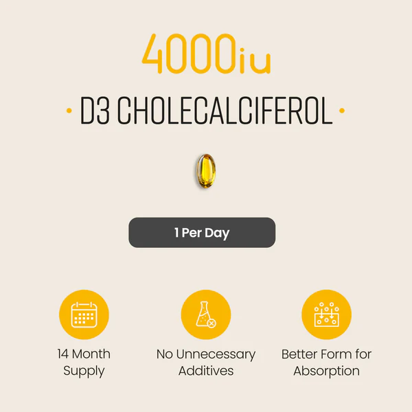 Vitabright Vitamin D3 - 4000iu - 425 day supply