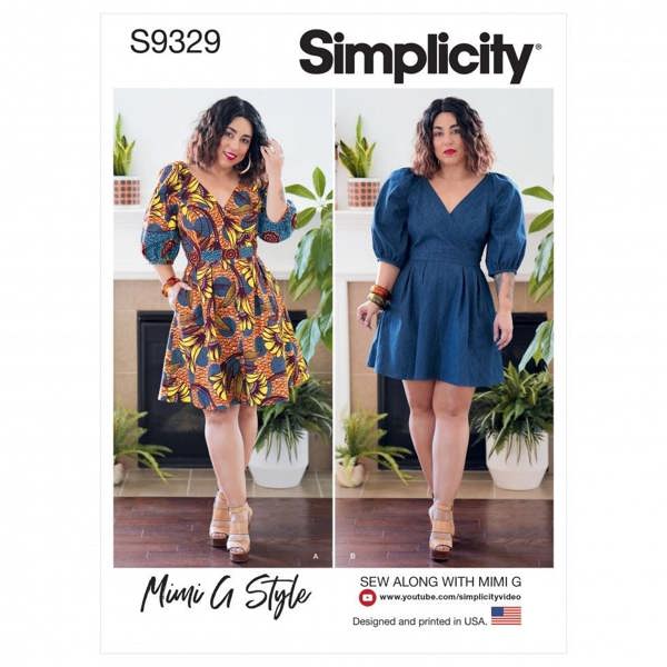 Simplicity Sewing Pattern 9329, Dresses for Women, H5 (6-8-10-12-14) - Easy