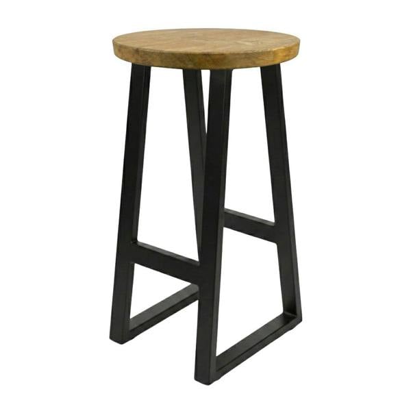 TRL Furniture Rustic Round Breakfast Bar Stool