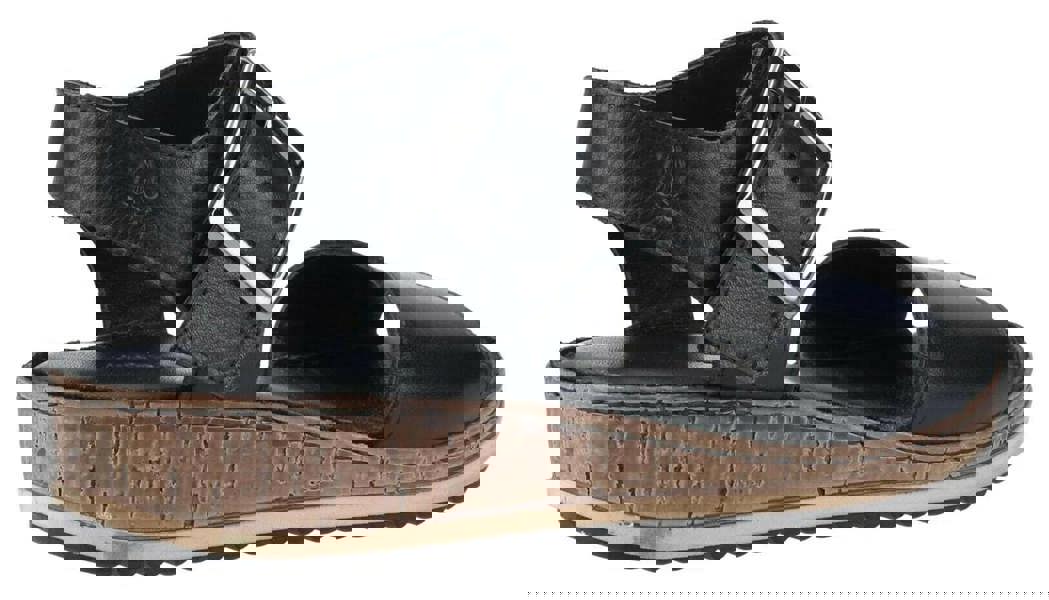 Hush Puppies Ellie Womens Slingback Wedge Heeled Buckle Sandals - WIDE