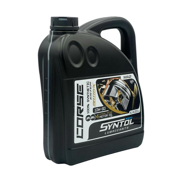 Syntol Corse 4T 10W-60 Fully Synthetic Motorcycle Engine Oil Jaso MA/MA2