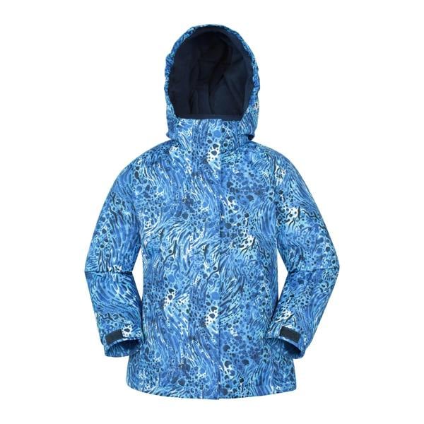 Mountain Warehouse Childrens/Kids Snowdrop Watercolour Ski Jacket - Blue - 