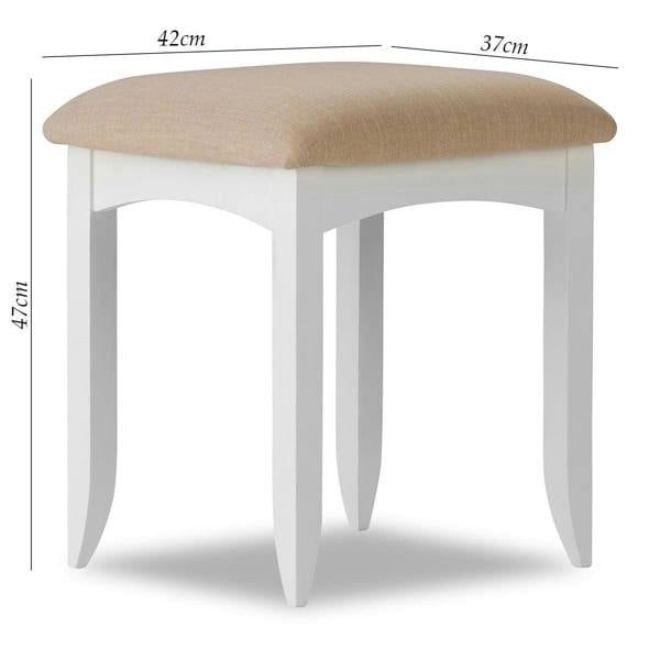 Statement Furniture Edward Hopper Dressing Table Stool Modern Upholstered Bedroom Seat